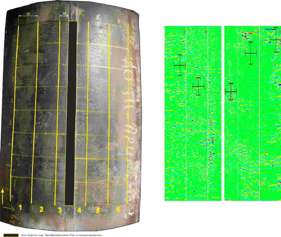 Вихретоковый контроль образца номер 2