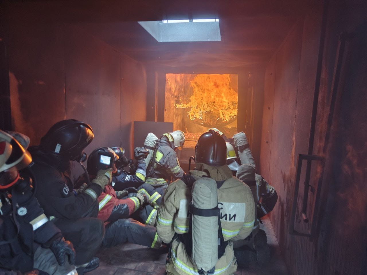 Учения пожарных