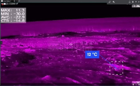 Тепловизионное изображение свалочного полигона
