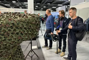 СМИ на стенде Пергам