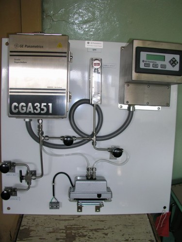 Газоанализатор на лабораторном стенде Пергам