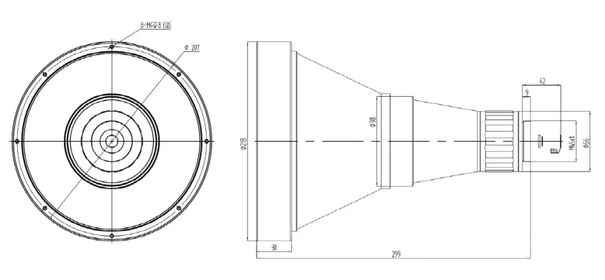 Объектив 400мм для тепловизора GST Gavin 615L