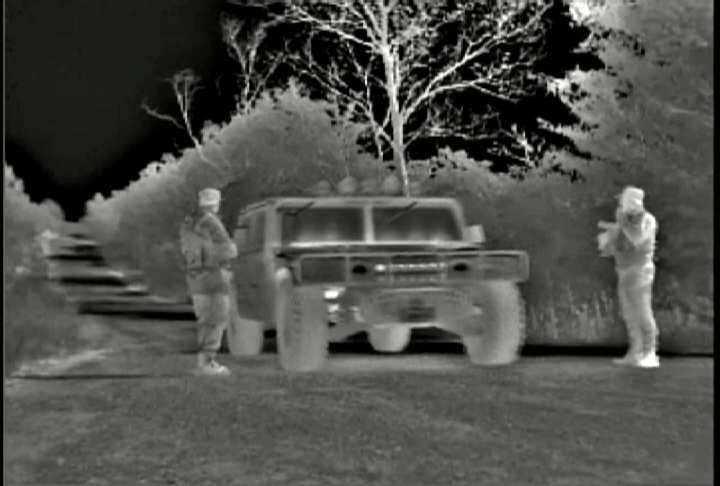 Изображение с тепловизора FLIR серии F