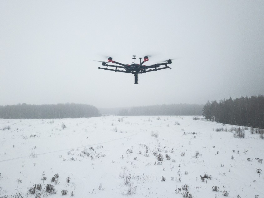 Беспилотник с детектором метана