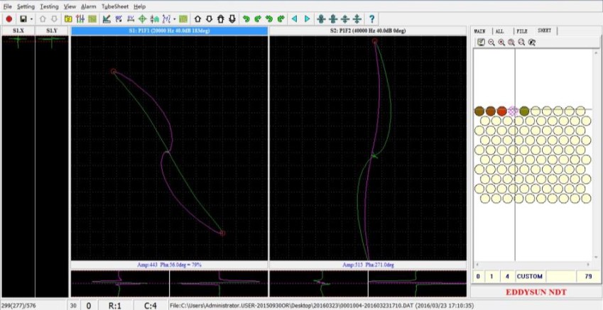 Режим полосового графика в реальном времени