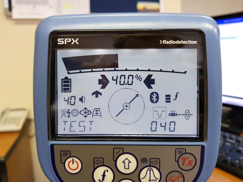 Экран трассоискателя