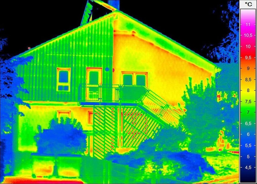 Термограмма здания