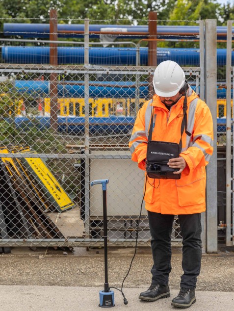 Поиск утечек течеискателем RD510