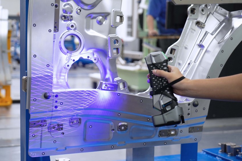 3D-сканер SIMSCAN E оцифровка крыла автомобиля