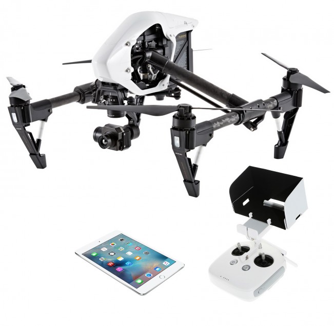 Дрон и тепловизор для тепловизионного обследования